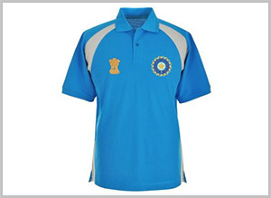 100% Polyester 145gsm India Cricket Jersey