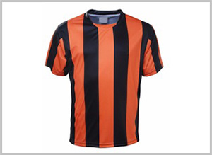 100% Polyester Orange-black-custom-stripes, Size : XL
