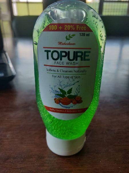 Herbal Topure Face Wash, Packaging Size : 120 Ml