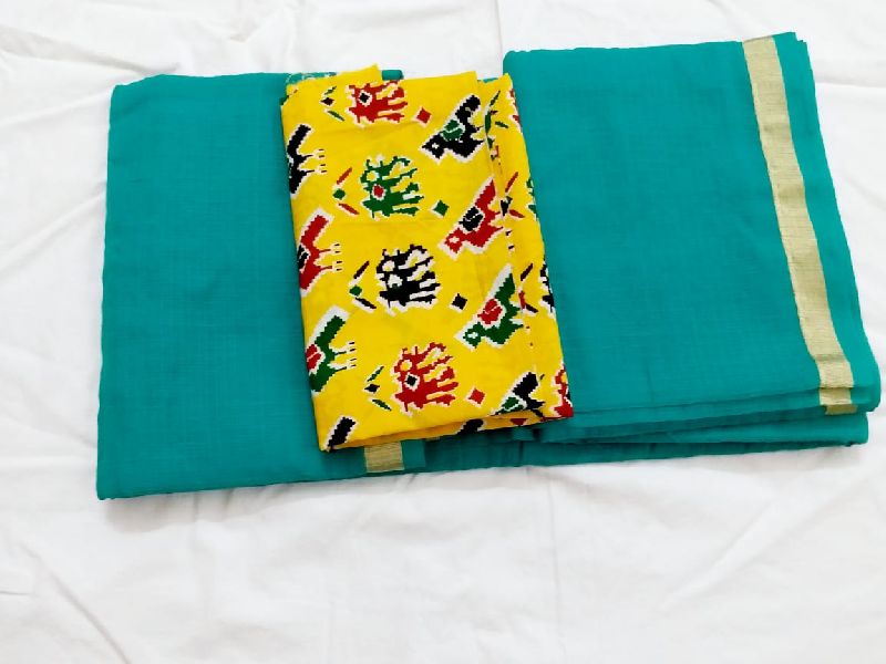 Printed Kota Cotton Sarees, Occasion : Casual Wear