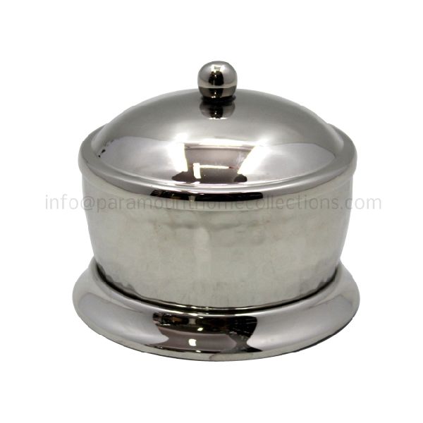 Brass Powder Pot, Size : 11.50 x 11.50 x 9.50 cm