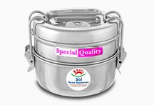 Metal steel tiffin box, for Food, Feature : Eco-Friendly