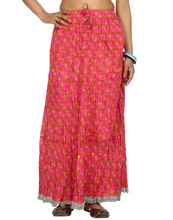 Cotton Cambric Gypsy Beach Wear Women Skirt