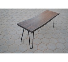 Wood Metal garden park bench, Size : Customize