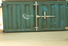 Heavy Metallic Two Doors Container Style Cabinet