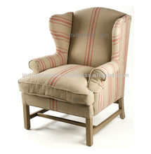 Striped Design Fabric With Armchair