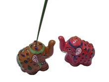 Elephant Paper Mache Incense Holder