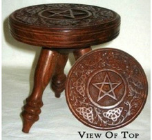 Wooden Alter Round Tables, Color : Brown