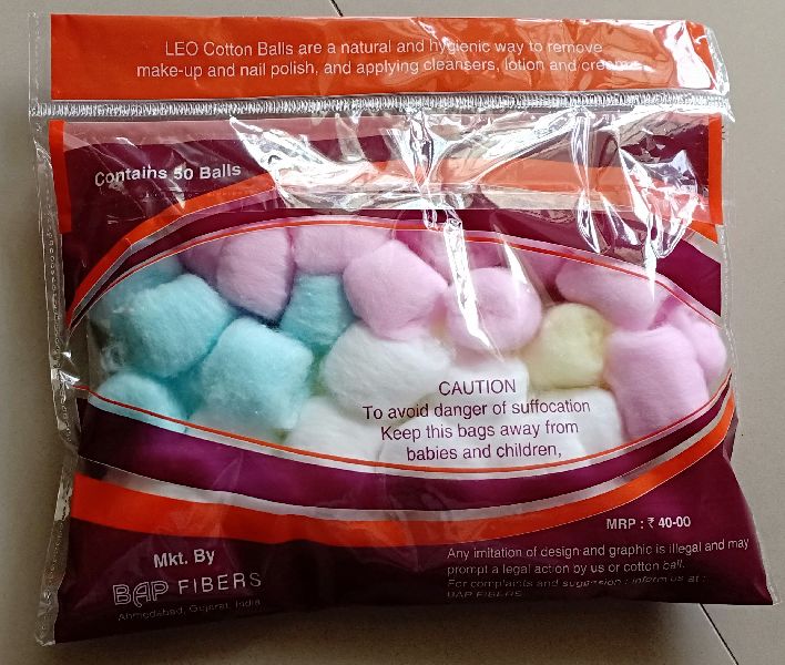 Colored Cotton Balls