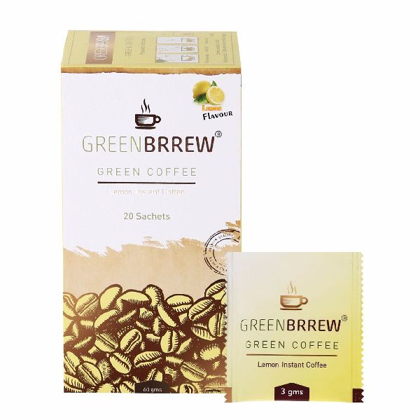 GreenBrrew Lemon Instant Green Coffee 60 Gms