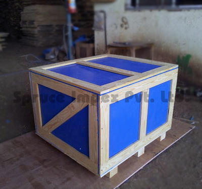 Square Airworthy Light Weight PP Export Box, Color : Blue