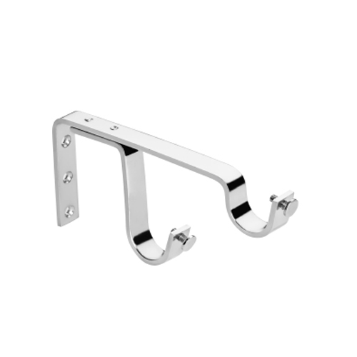 SS Double Curtain Rod Support Bracket, Feature : Non Breakable ...
