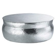 Hammered Aluminium round coffee table, Style : Modern Furniture, Size