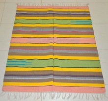 Khadi Cotton Carpet, for Decorative, Home, Outdoor, Prayer, Technics : Hand Woven