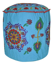 Embroidered Ottoman Covers, Size : 18 X 18 X 18 Inches