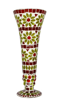 Glass Mosaic Flower Vase Pot