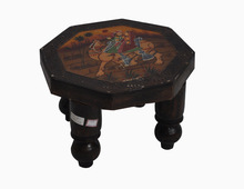 Hand Made Wooden Side Table, Color : Brown