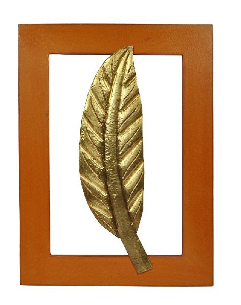 Wooden Leaf Frame Wall Decor, Size : 15 X 11 Inches