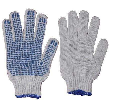 Cotton Knitted Safety Hand Gloves, for Auto Industry, Feature : Good Grip