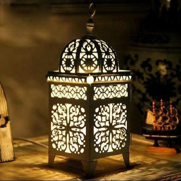 Black powder coated metal lantern, for Wedding, Home Decor, Holidays, Size : Customized Size