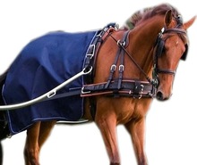 Navy Driving Horse rug