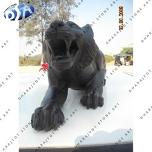 black marble tiger statues