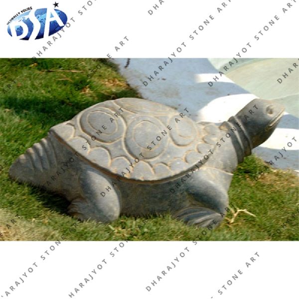 grey sandstone tortoise statue