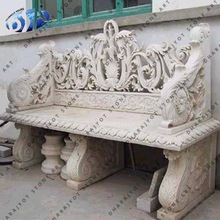 marble carved backed custom work bench