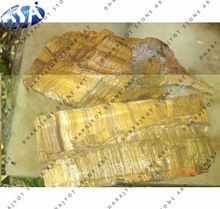Rough tiger eye stone, for Garden, Hotel, Home, Complex Decoration, Color : Yellow