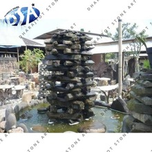 100% natural material (marble polished stone garden fountain