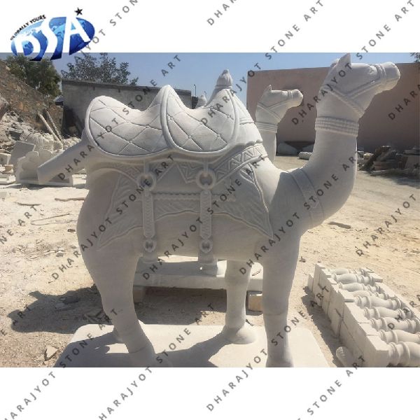 White Sandstone Camel Statue