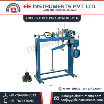 Light Weight Sturdy Direct Shear Apparatus Motorised