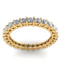 Diamond Studded Light Weight Full Gold, Rings Type : Eternity Band Rings