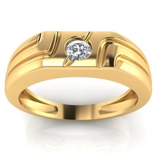 Valentine Jewellery Yellow Gold Engagement Ring, Gender : Men's