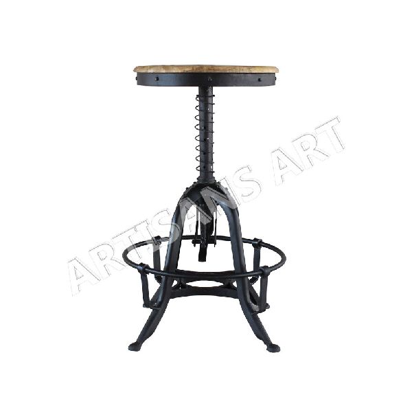 Industrial Adjustable Height Swiveling Stool