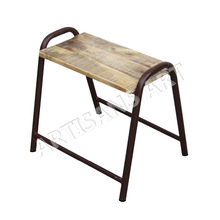 Metal Wood Stackable Stool, Feature : Uniquely Finished, Durable, easy Clean, Strong, Antique