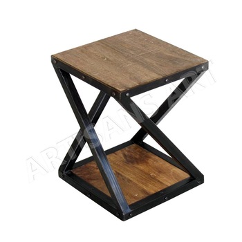 Modern Industrial Metal Wood Stool, Feature : Comfortable, Stable, Vintage, Strong