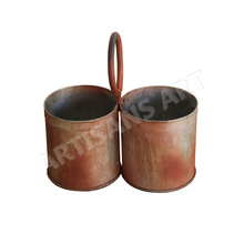 Old Antique Iron Handcrafted Pot,, Feature : Vintage, Multiuse, Strong, Storage etc