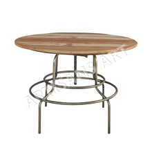 Reclaimed wood Round Dining Table,