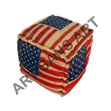 Square Poufs Ottoman, Type : Living Room Furniture