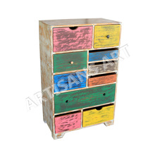 Vintage Antique Multi Drawer Chest,, for Living Room Cabinet, Feature : Hand Painted, Industrial, Strong