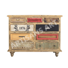 Wood Vintage Multi Drawer Chest, for Home Furniture, Feature : Hand Painted, Industrial, Strong, Durable Handles