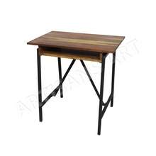 Wood Study Table, Feature : Easy-clean, Strong, Stable, Vintage, industrial