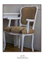 Jute Collection wooden chair, for Home Furniture, Size : 55x55x90 cms