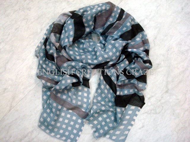 ENGLISH CREATIONS Silk Modal Woven Shawls, Size : 70*180 cm