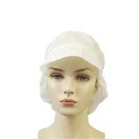 DISPOSABLE NON WOVEN WHITE CAP