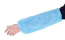 PLASTIC HAND SLEEVE BLUE GLOVES