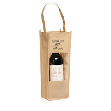 Single Bottle Jute Wine Bag, for Grocery