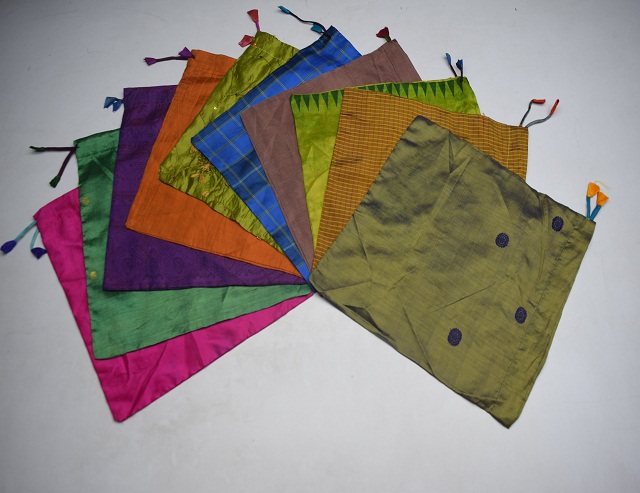 Silk Drawstring Bags