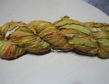 Solid Color Silk Ribbon yarn, Feature : Eco-Friendly, Recycled